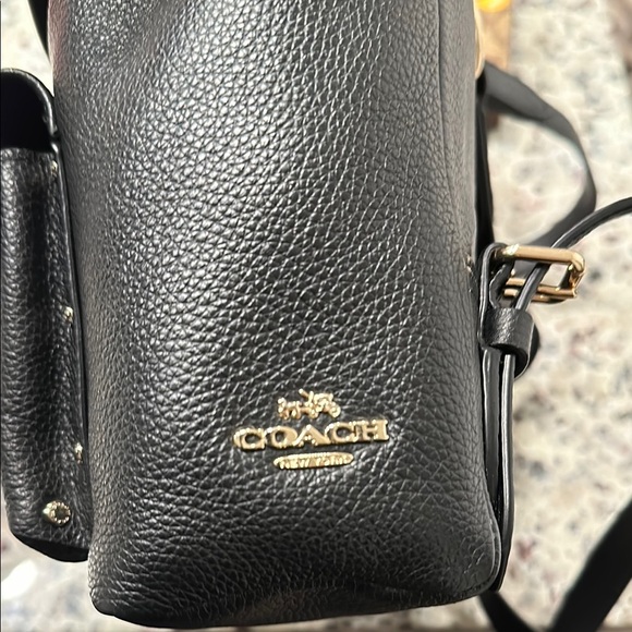 Black Leather Backpack by - Picture 3 of 9